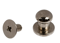Кнопки кобурные KHB-01 металл цинковый сплав d 8 мм 10 шт. никель