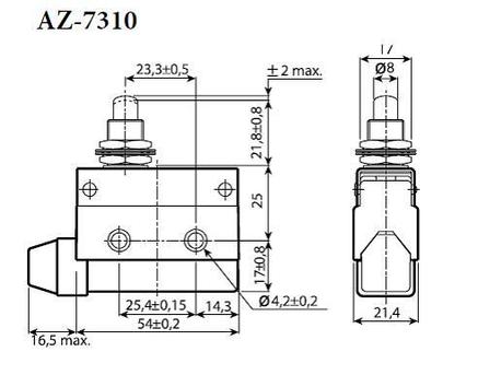 Конечный выключатель АZ-7310 ЭНЕРГИЯ, фото 2