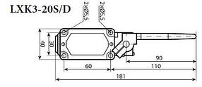Конечный выключатель LXK3-20S/D ЭНЕРГИЯ, фото 2