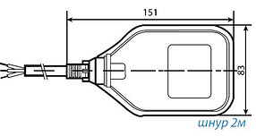 Выключатель поплавковый TSY-1 шнур 2м. ЭНЕРГИЯ, фото 2