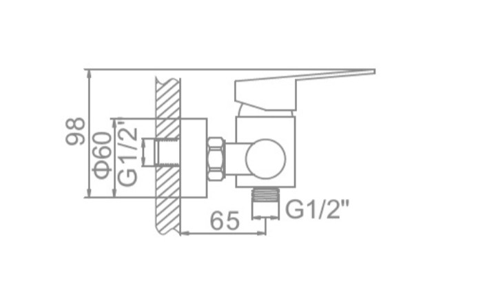 Смеситель для душевой кабины Ledeme L72003 - фото 3 - id-p114547248