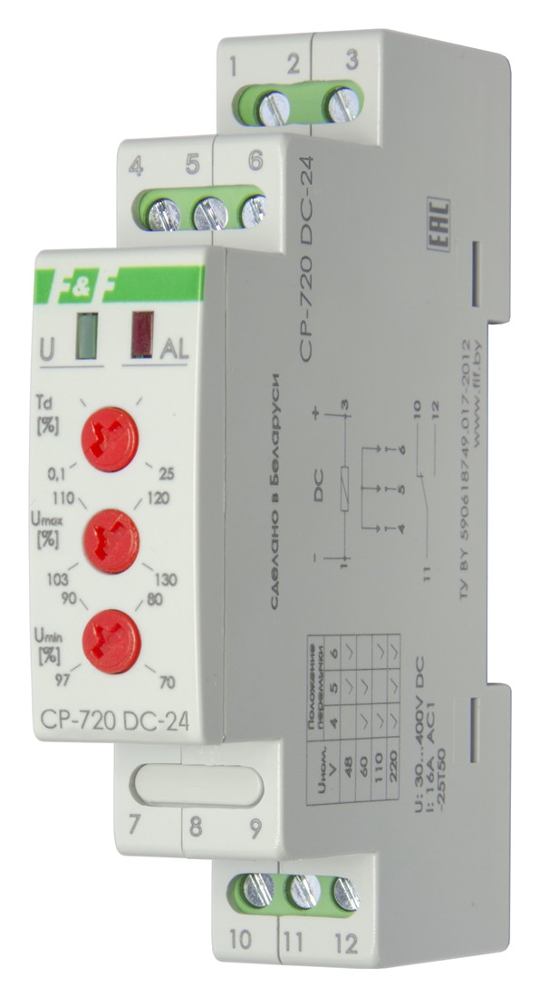 CP-720DC-24 Реле контроля напряжения - фото 1 - id-p113845556