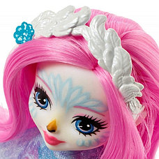 Mattel Enchantimals FRH38 Кукла с питомцем - Лебедь Саффи, фото 2