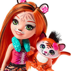 Mattel Enchantimals FRH39 Кукла с питомцем - Тигрица Тэнзи, фото 3