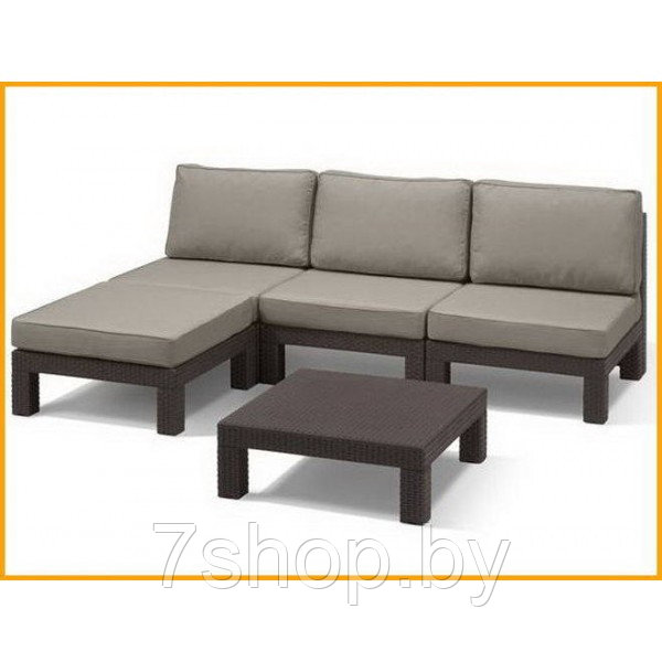 Комплект угловой мебели трансформер Keter Nevada Low Set - фото 1 - id-p45854750