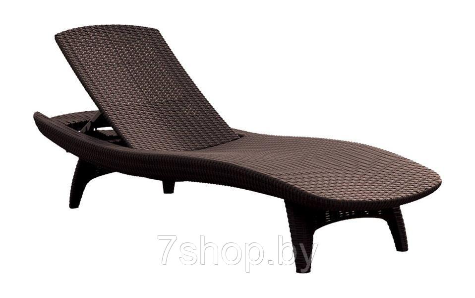 Шезлонг лежак KETER Sun Lounger Pacific, коричневый