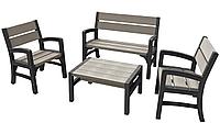 Комплект мебели Keter MONTERO WLF Bench set (диван, 2 кресла, столик)