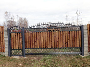 Забор и ворота из доски 1,8 метра