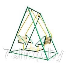 Качели "Лидер 2-02"  зелёно/жёлтый