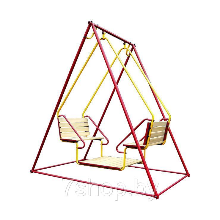 Качели "Лидер 2-03"  красно/жёлтый