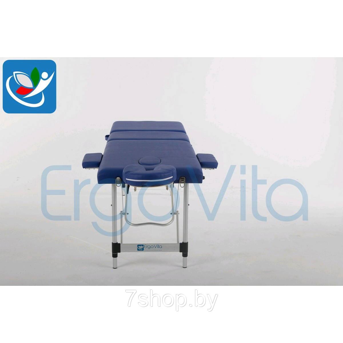 Массажный стол Синий ErgoVita CLASSIC ALU PLUS - фото 4 - id-p88731418