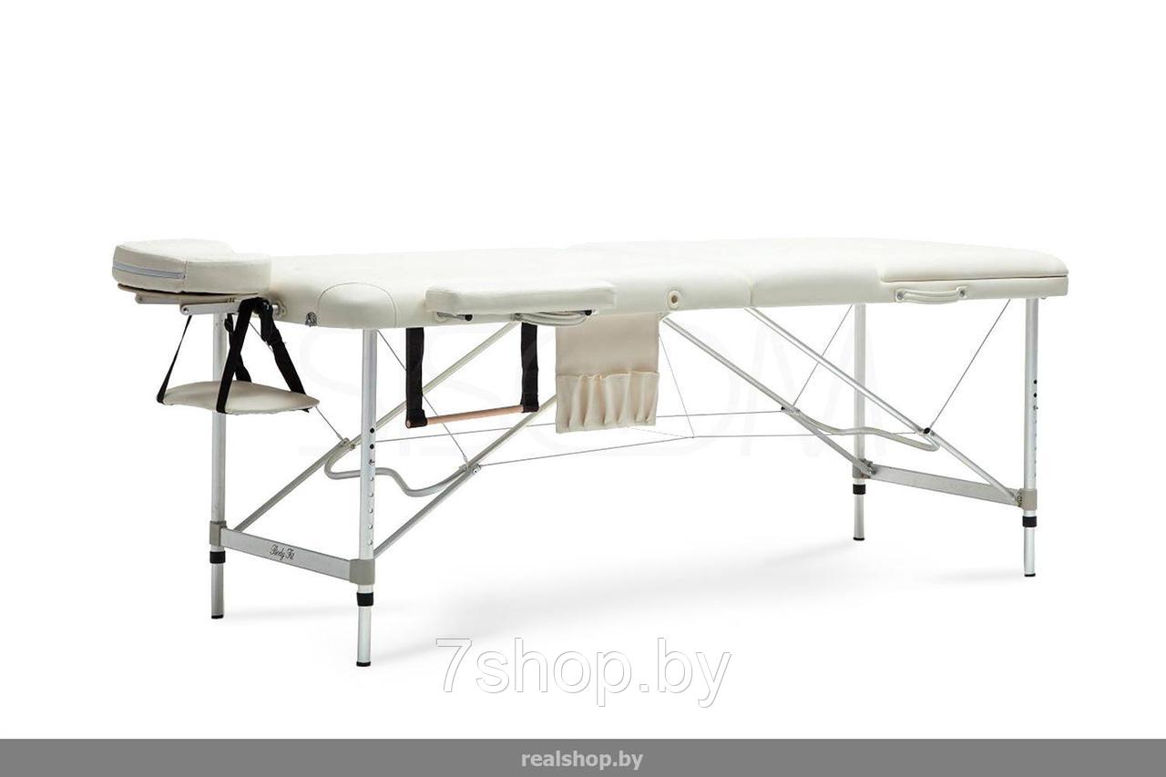 Складной 3-х секционный алюминиевый массажный стол RS BodyFit, фиолетовый - фото 2 - id-p89180126
