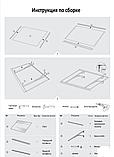 Козырёк из поликарбоната Silwer Wing 900x1600 мм скатный, фото 2