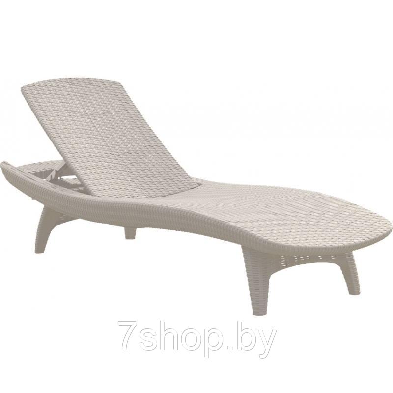 Шезлонг лежак KETER Sun Lounger Pacific, белый