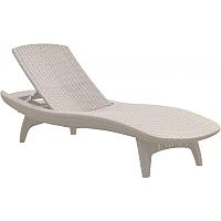 Шезлонг лежак KETER Sun Lounger Pacific, белый