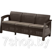 Диван пластиковый Bahamas max love seat, коричневый