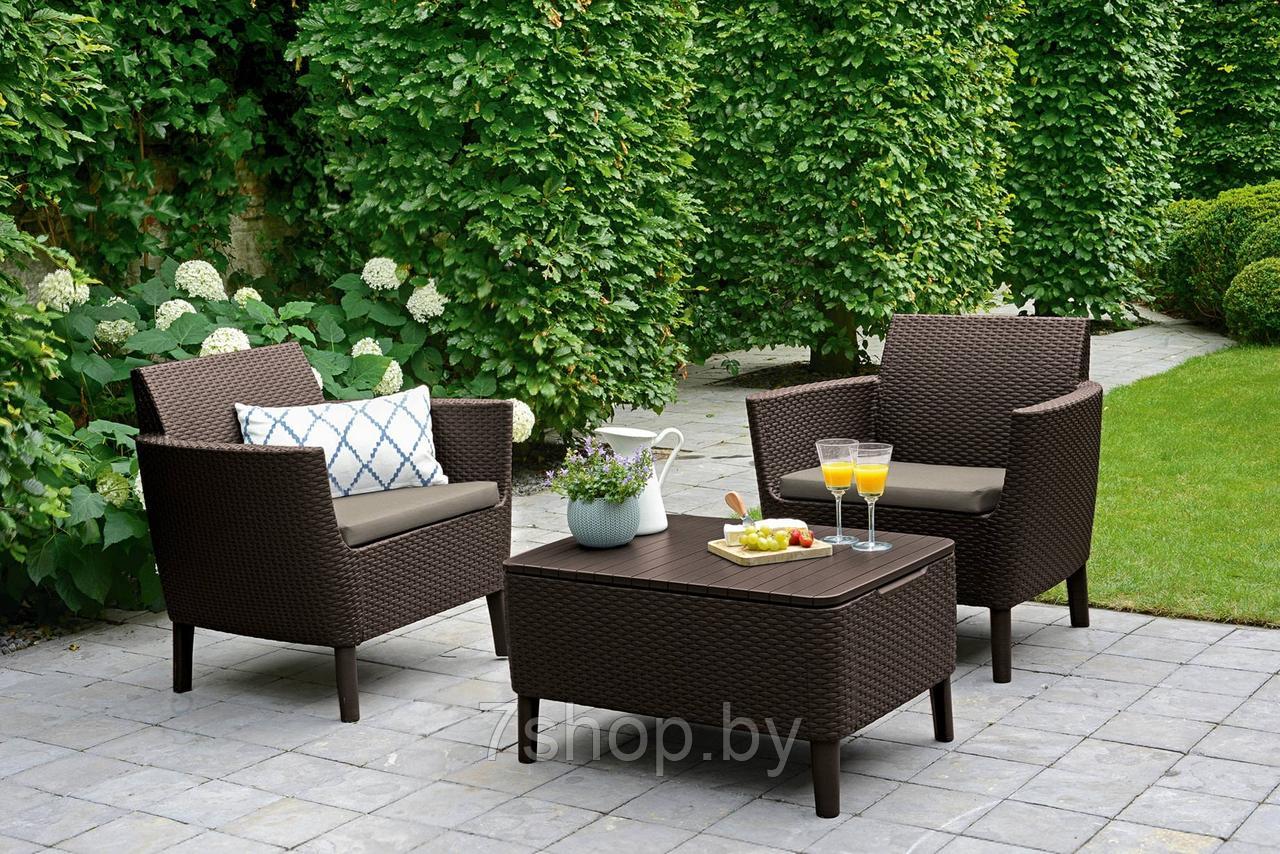 Комплект мебели Salemo Balcony Set, коричневый - фото 2 - id-p90464481