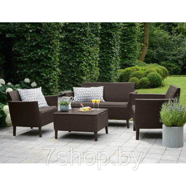 Комплект мебели Salemo 2-sofa set (Салемо), коричневый - фото 2 - id-p90464483