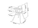 Стул детский KETER "Multi Dine-leg separator", белый/салатовый, фото 2