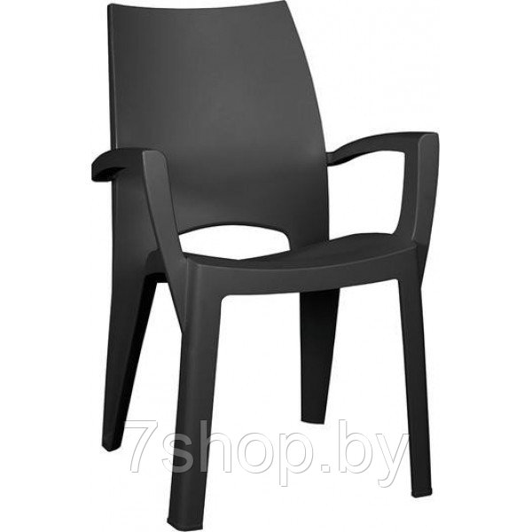 Стул пластиковый Spring Chair (Спринг), графит - фото 1 - id-p93637493
