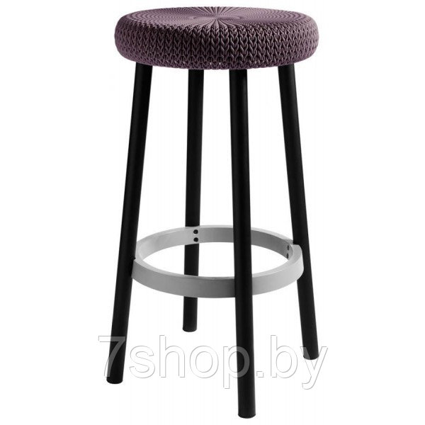 Стул барный уличный Cozy bar stool (Коузи Бар), фиолет