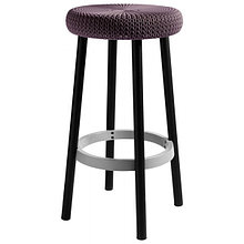 Стул барный уличный Cozy bar stool (Коузи Бар), фиолет