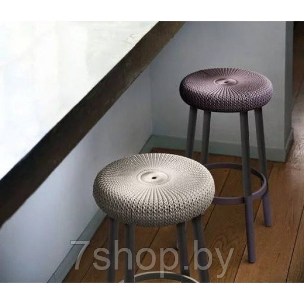 Стул барный уличный Cozy bar stool (Коузи Бар), фиолет - фото 2 - id-p93637502