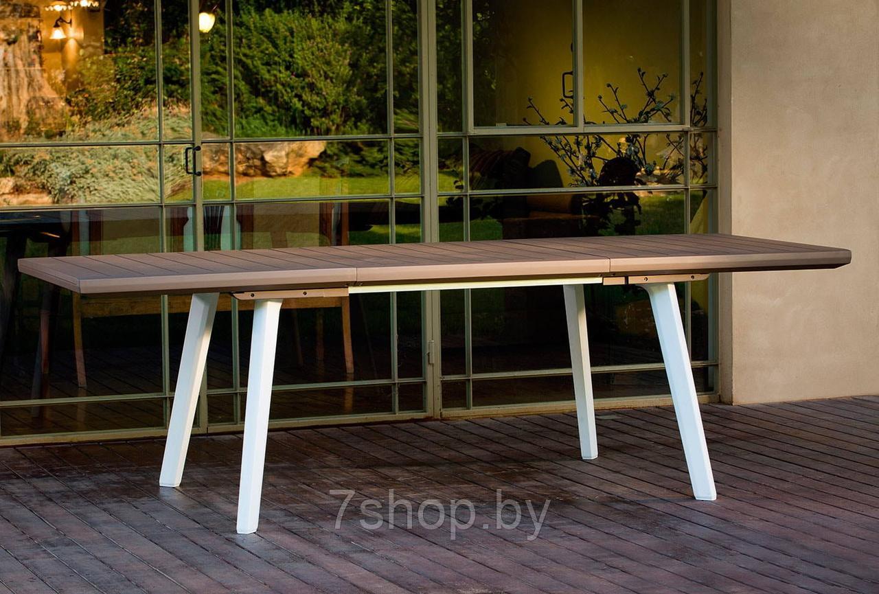 Стол уличный раздвижной Harmony Extendable, белый/капучино - фото 2 - id-p93637522