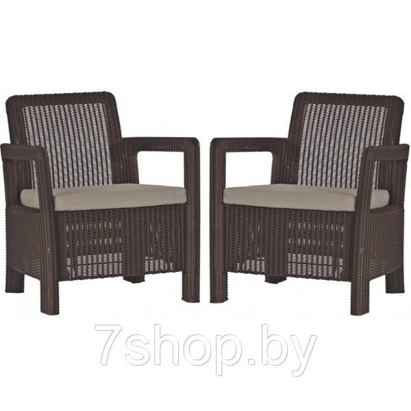 Комплект мебели Tarifa 2 chairs, серый - фото 1 - id-p93637532