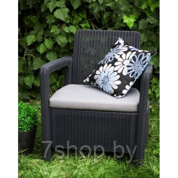 Комплект мебели Tarifa 2 chairs, серый - фото 2 - id-p93637532