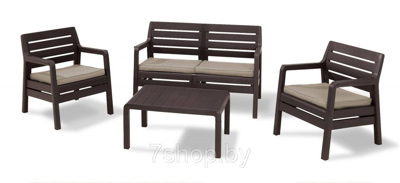 Комплект мебели Delano set, коричневый - фото 1 - id-p93637539