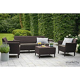 Комплект мебели Salemo 3-sofa set (Салемо), коричневый, фото 2