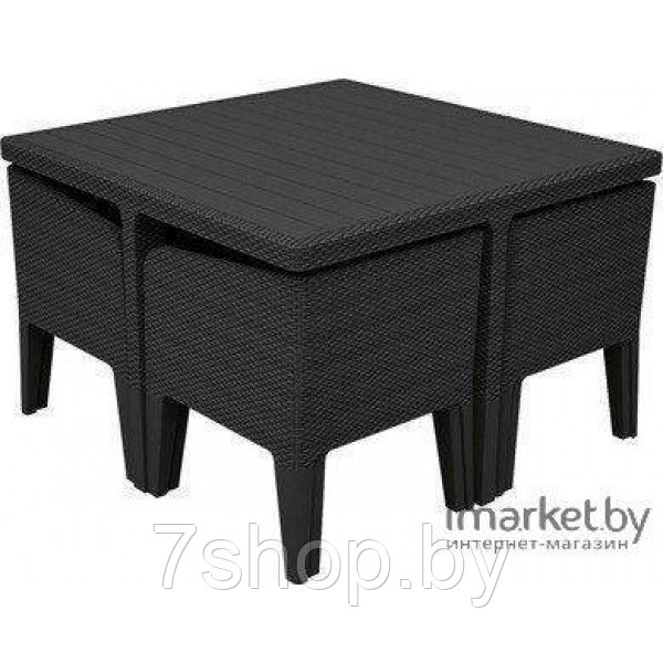 Комплект мебели KETER Columbia dining set (5 предметов), графит - фото 2 - id-p93637557