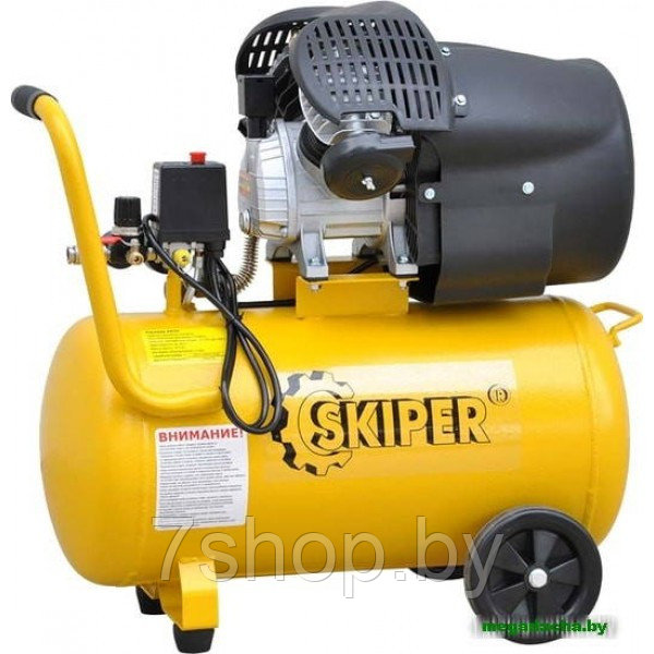 Воздушный компрессор SKIPER AR50V (до 400 л/мин, 8 атм, 50 л, 220 В, 2.2 кВт) - фото 5 - id-p94005689