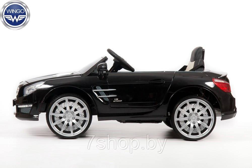 Детский электромобиль WINGO MERCEDES SL63 LUX (Лицензионная модель) Черный - фото 2 - id-p102106507