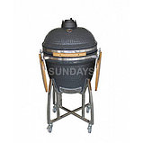 Угольный керамический гриль Sundays KAMADO ANTRACITE AU-21A, фото 3