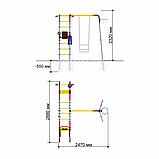 Дачный комплекс "Fitness" + ГНЕЗДО качели Romana R 103.20.04, фото 4