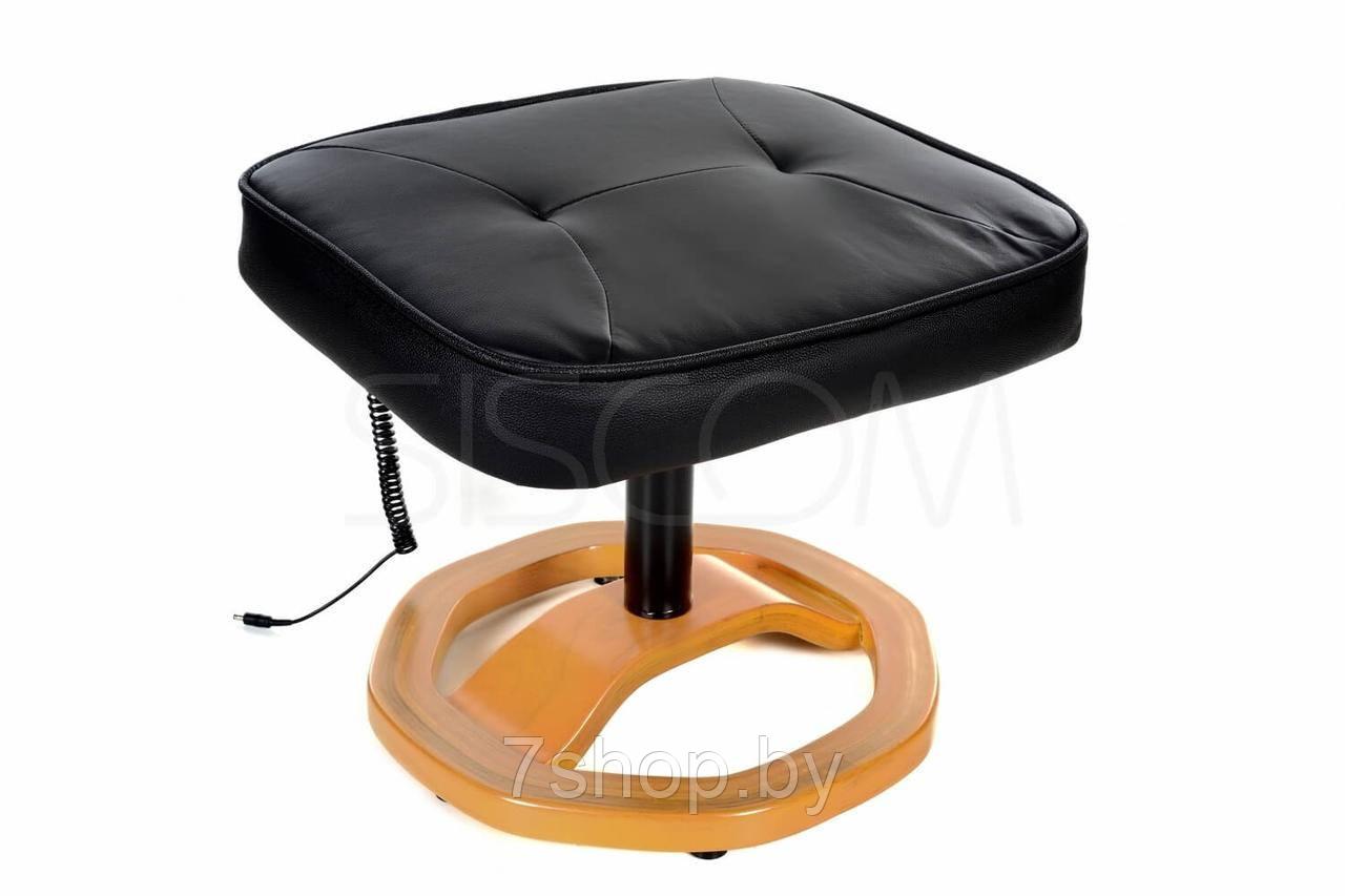 Массажное кресло с пуфом Calviano TV Комфорт (чёрное) - фото 3 - id-p107822280