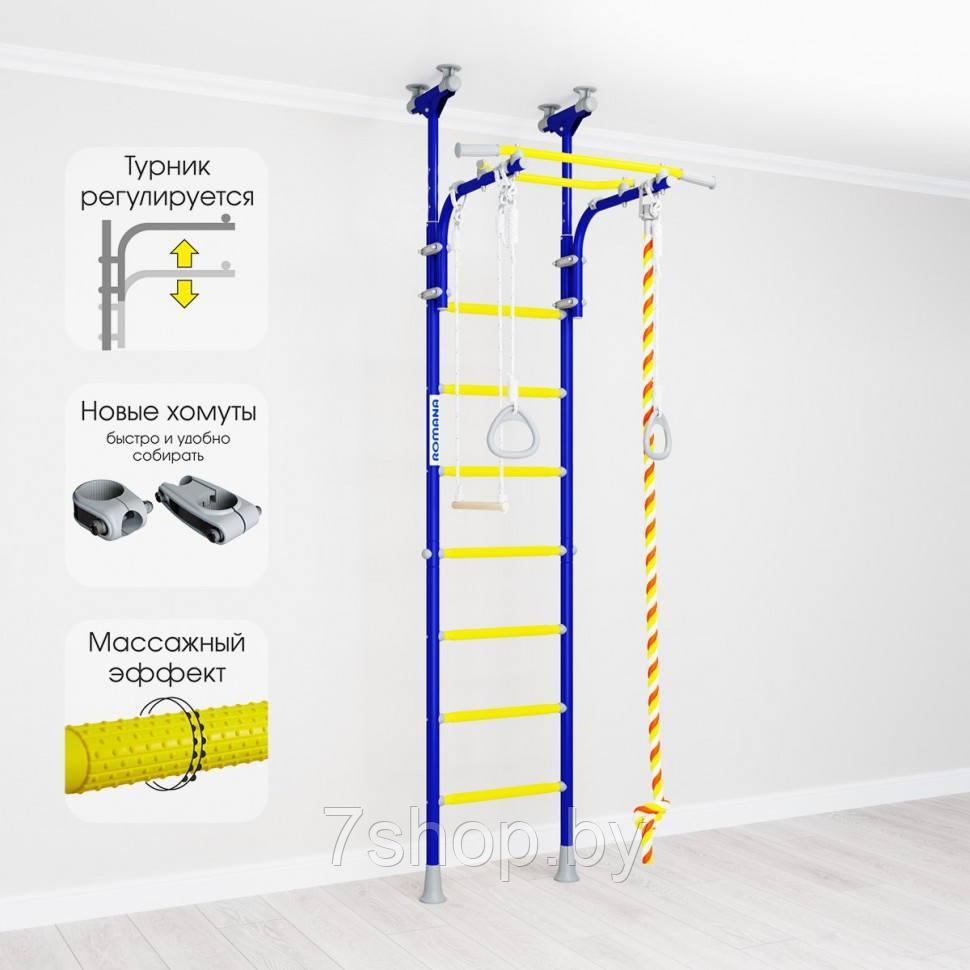 Шведская стенка ДСКМ "Romana R5" (01.20.7.06.490.03.00-24) синяя слива - фото 3 - id-p107980916