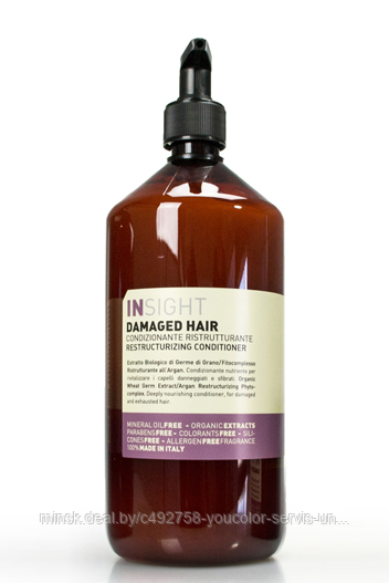 Кондиционер для питания и увлажнения волос RESTRUCTURIZING CONDITIONER Insight 900 мл