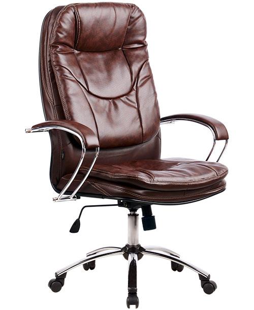 Кресло компьютерное Metta LK-11CH 723 (Коричневая кожа) - фото 1 - id-p114560843