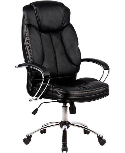 Кресло компьютерное Metta LK-12CH 721 (Черная кожа) - фото 1 - id-p114560930