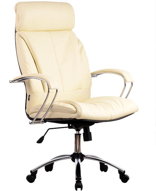 Кресло компьютерное Metta LK-13 CH 720 (Бежевая кожа) - фото 1 - id-p91190485