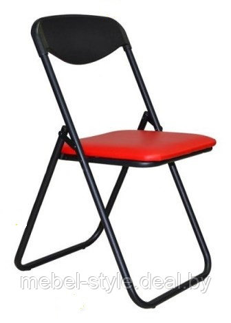Складной стул ДЖЕК блек для посетителей и дома, (JACK bleck кож/зам V цветной)