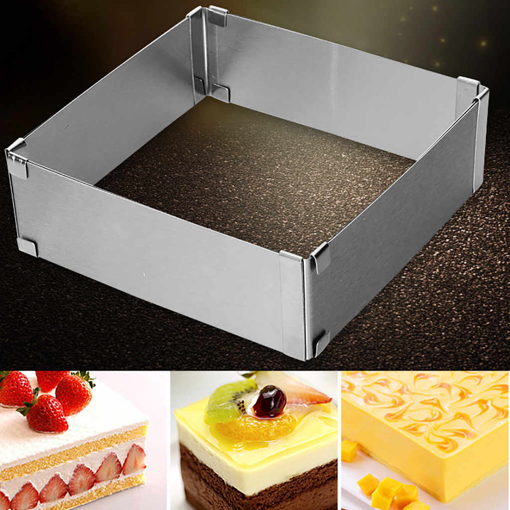 Разъемное кольцо для торта квадратное Scalable cake mould - фото 1 - id-p114594761