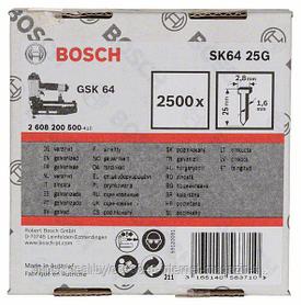 Штифты для GSK 64/SK64 25G (2500 шт) BOSCH (2608200500)