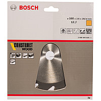 Пильный диск 160х2,6х20/16 мм Z12 Construct Wood BOSCH (2608640630)