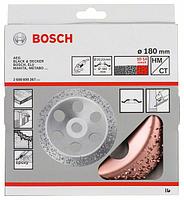 Твердосплавная чашка 180x22,23 мм (коническая / крупное зерно) BOSCH (2608600367)