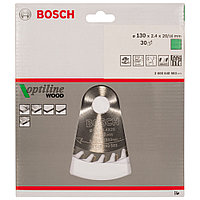 Пильный диск 130х2,4х20/16 мм Z30 Optiline Wood BOSCH (2608640583)