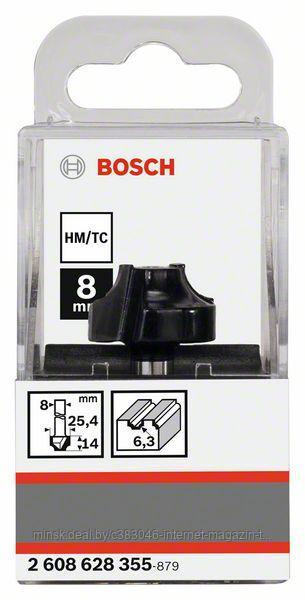 Фреза профильная R6.3 D25.4x14х46 / хв 8 мм BOSCH (2608628355) - фото 1 - id-p114591924